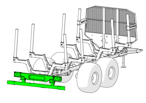 Osłona tylna z oświetleniem i tablicą rejestracyjną