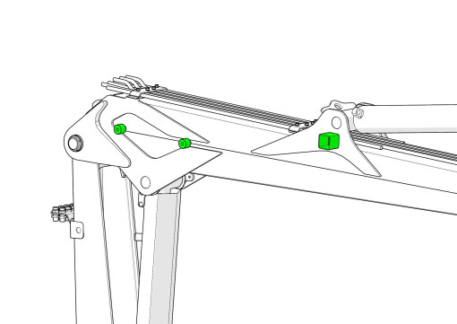 Ramię główne przygotowane pod wciągarkę